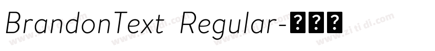 BrandonText  Regular字体转换